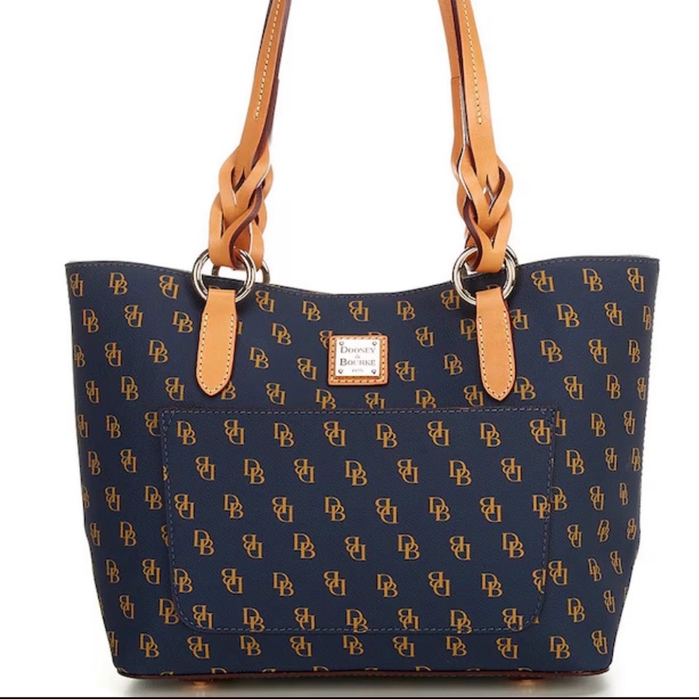 Dooney & Bourke Blue Monogram Tammy Tote